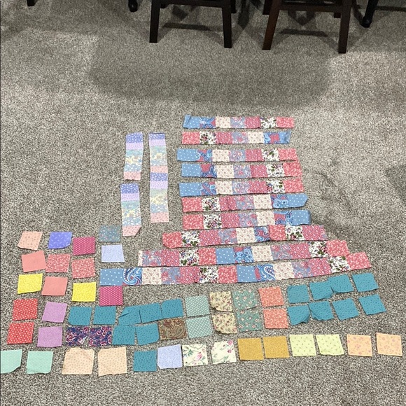 Other - Vintage Colorful Quilting Fabric Squares & Strips!